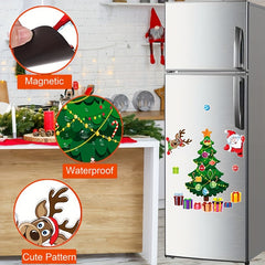 Christmas Tree Decor Stickers Holiday Garage Door Magnetic Waterproof Stickers