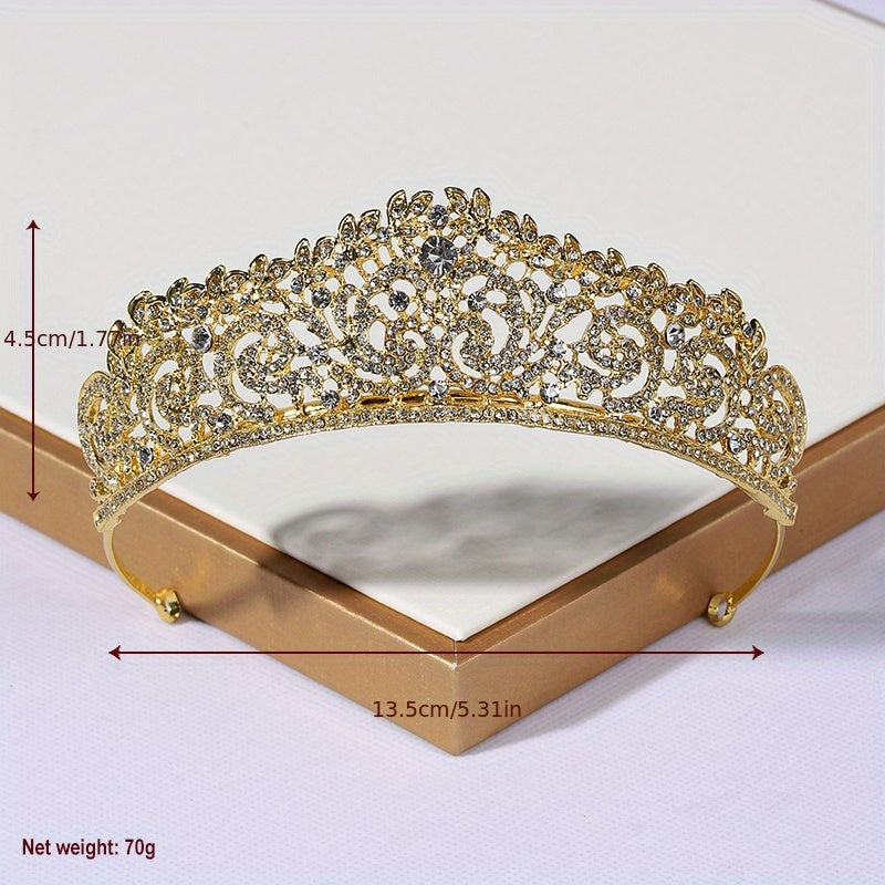 Rhinestone Crown Greek Goddess Style Crown Jewelry Headband