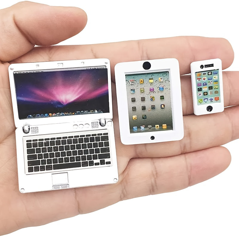 Dollhouse Phone & Tablet Set for Mini Scenes