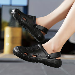 Women's Flatform Clogs Slip On Round Toe Beach Shoes
