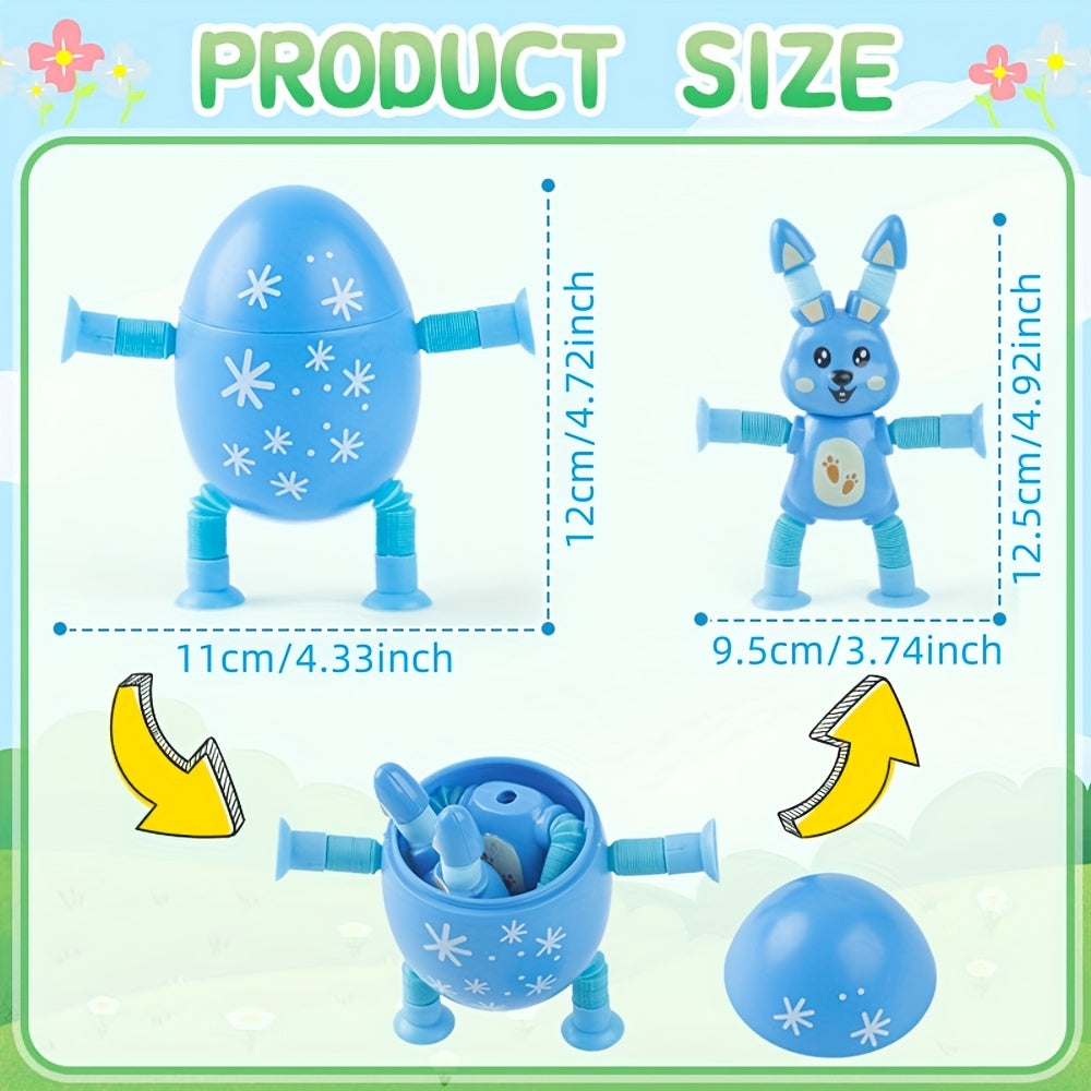 Egg Suction Cup Tube Toys Bendable Telescopic Educational Thinking Toys