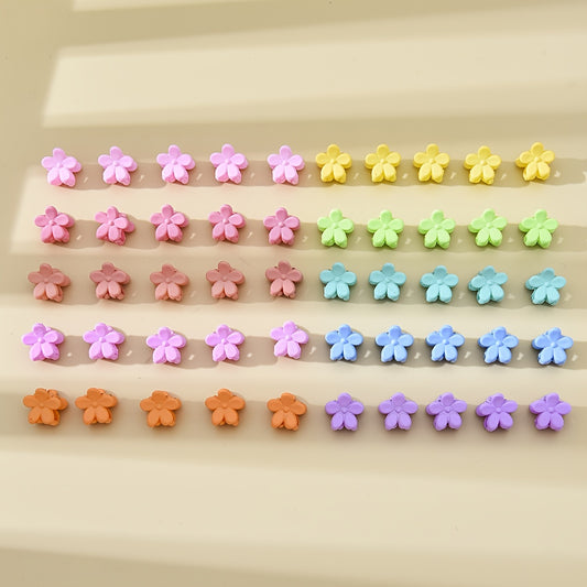 50pcs Mini Hair Claw Plastic Braid Hair Clip Ponytail Holder Women Accessories