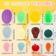 12pcs Silicone Sensory Fidget Toys for Autism ADHD Relaxation