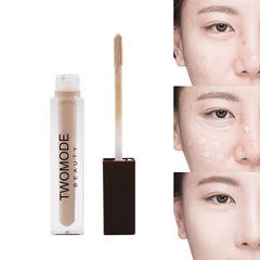 TWOMODE Liquid Concealer Waterproof Long Lasting Flawless Coverage Natural