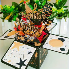 3D Pop Up Birthday Card For Husband Wife Men Women