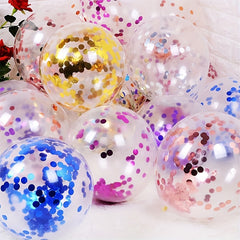 10pcs 12" Confetti Balloons Latex Helium Balloon Party Decoration