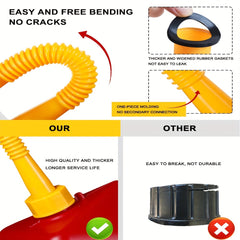 Gas Can Spout Replacement Flexible Pour Nozzle for 3.79-37.85 L Cans