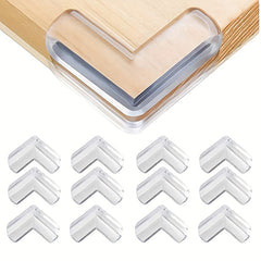 12pcs Baby Safe Clear Corner Guards Adhesive Gel for Table Furniture