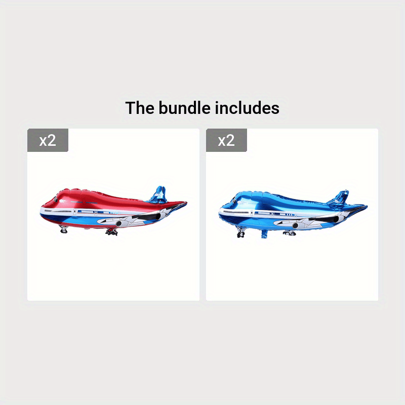 Large Airplane Party Decoration Happy Birthday Balloons