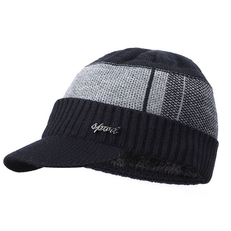 Men's Fleece & Thick Wool Cap for Outdoor Warmth