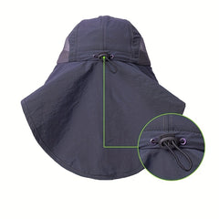 Men's Outdoor UV Protection Sunshade Hat for Fishing and Mountaineering