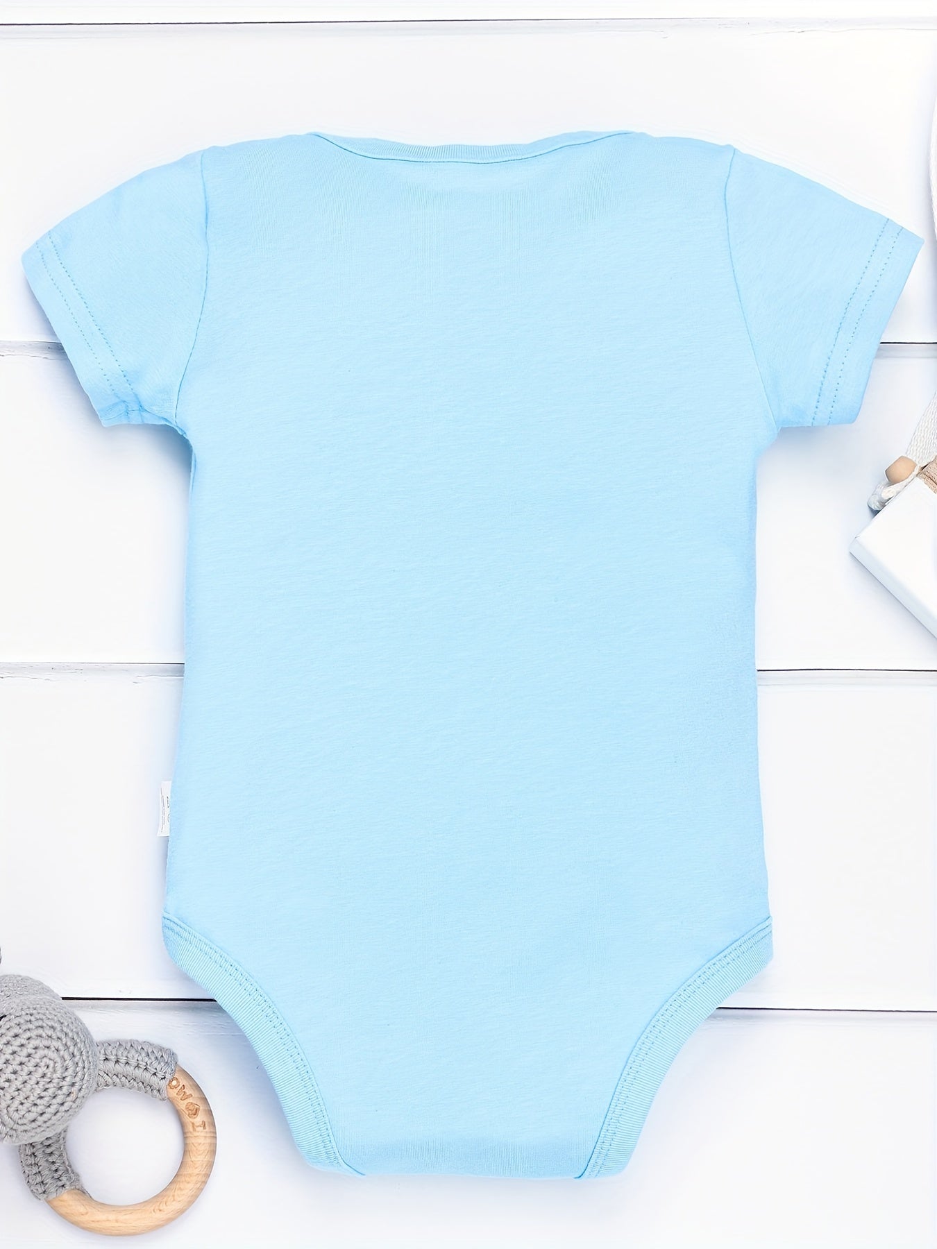 Baby I Love MOM&DAD Romper Short Sleeve Cotton Bodysuit