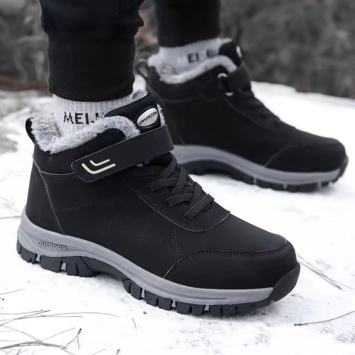 Women's Warm Snow Boots Outdoor Hiking Shoes