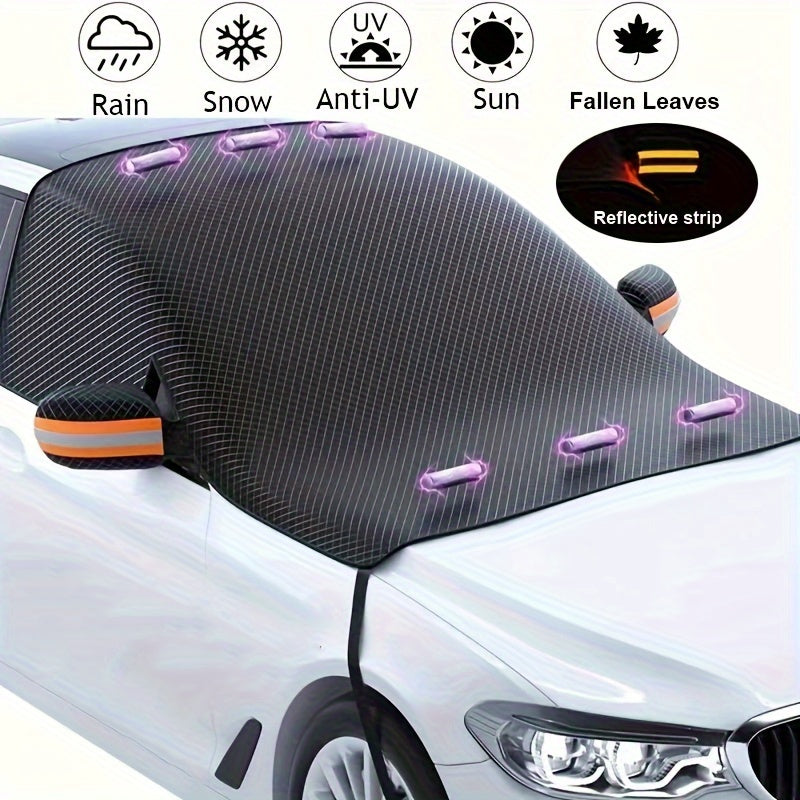 Magnetic Car Windshield Cover Sun Shade Waterproof Winter Snow Cover