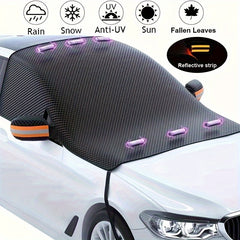 Magnetic Car Windshield Cover Sun Shade Waterproof Winter Snow Cover