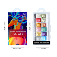 Metallic Nail Watercolor Paint Set for Macaron Designs