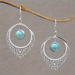 Men's Vintage Turquoise Earrings Unisex Jewelry