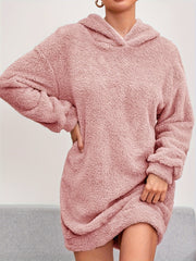  Long Sleeve Hoodie Lounge Dress