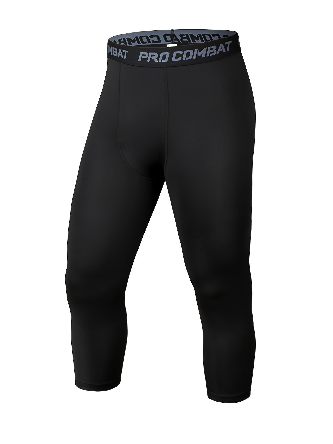 Men's Stripe Compression Pants Active High Stretch Trousers