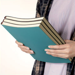 A4 Thick Notebook 200 Pages Soft Leather Horizontal Lines