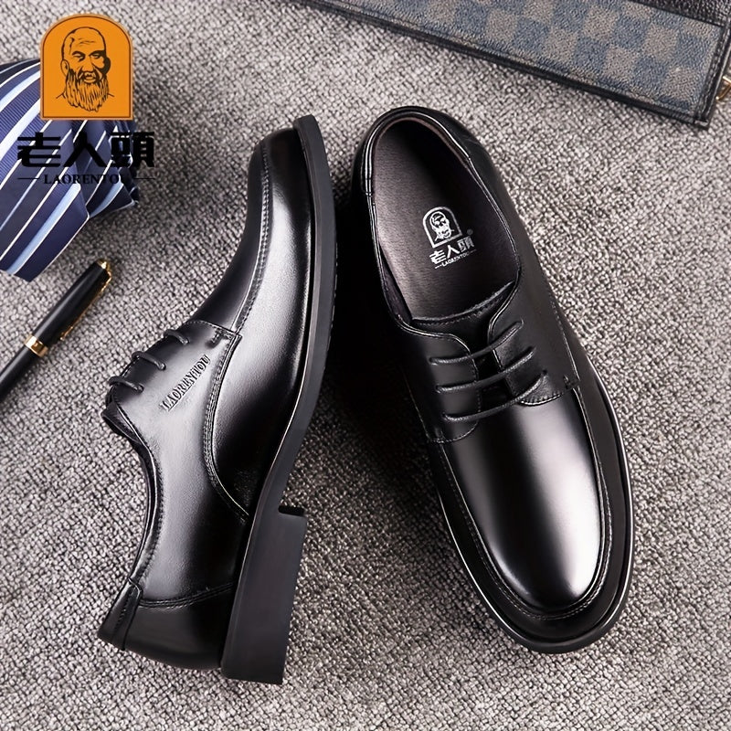 LAORENTOU Men's Leather Dress Shoes Lightweight Formal Business Party
