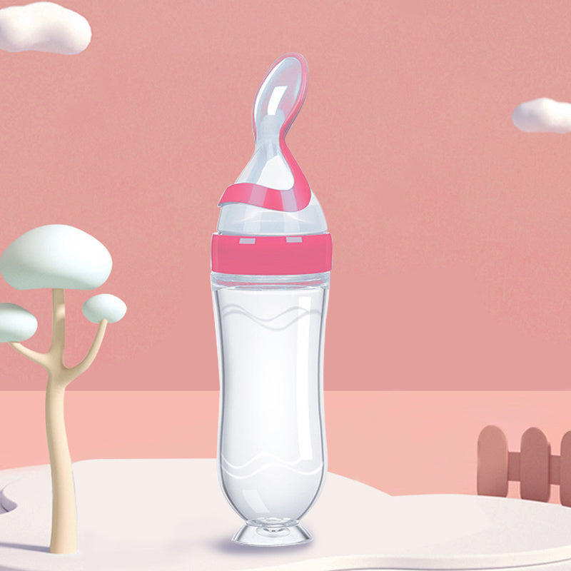Baby Silicone Feeding Bottle Spoon Feeder 90ml