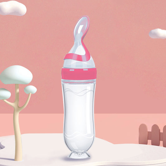 Baby Silicone Feeding Bottle Spoon Feeder 90ml