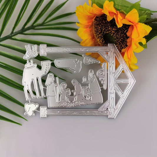 1pc Christmas Metal Cutting Dies And Stamp For Scrapbooking