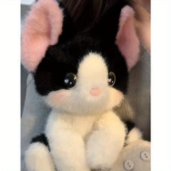 Cute Cat Plush Toy Soft Fluffy Kitten Stuffed Animal Desk Decor Gift