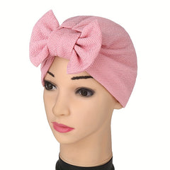 Pleated Turban Cap Elastic Head Wrap Lightweight Beanie Headscarf Hijab Hats