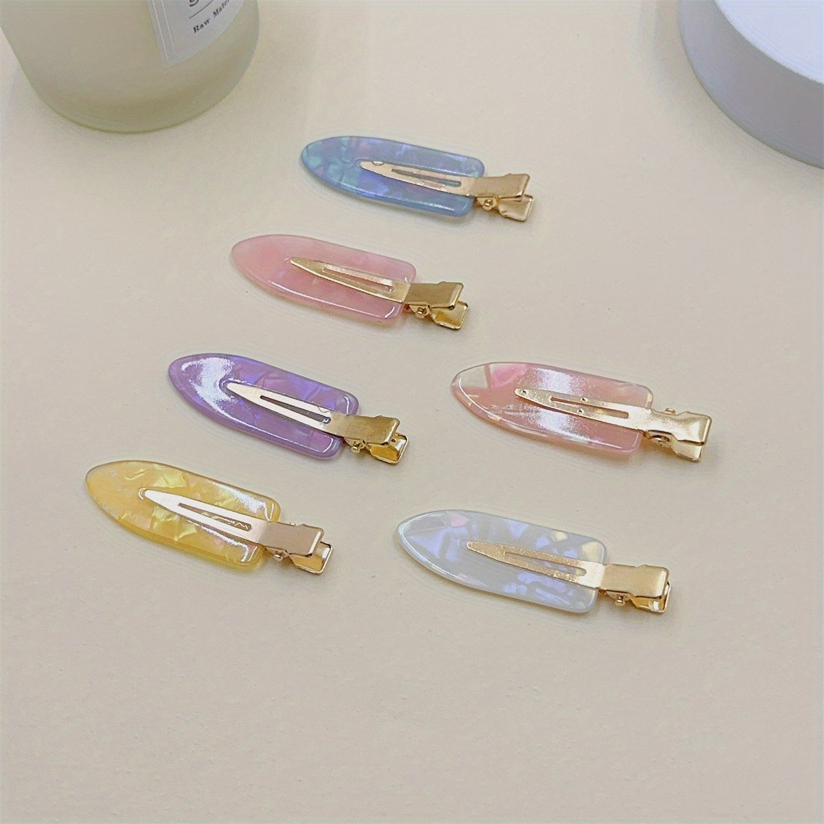 6pcs Y2K Hair Clip Duckbill Barrette Hair Slides Clip For Women Girls