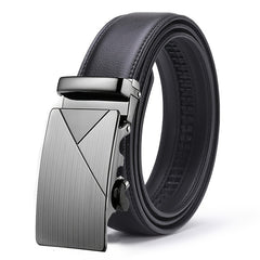 Men's Leather Belt With Automatic Buckle