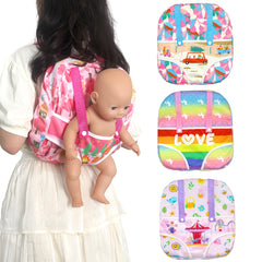 Newborn Baby Diapers Bibs Shoulder Bag Backpack for 35-56cm Dolls
