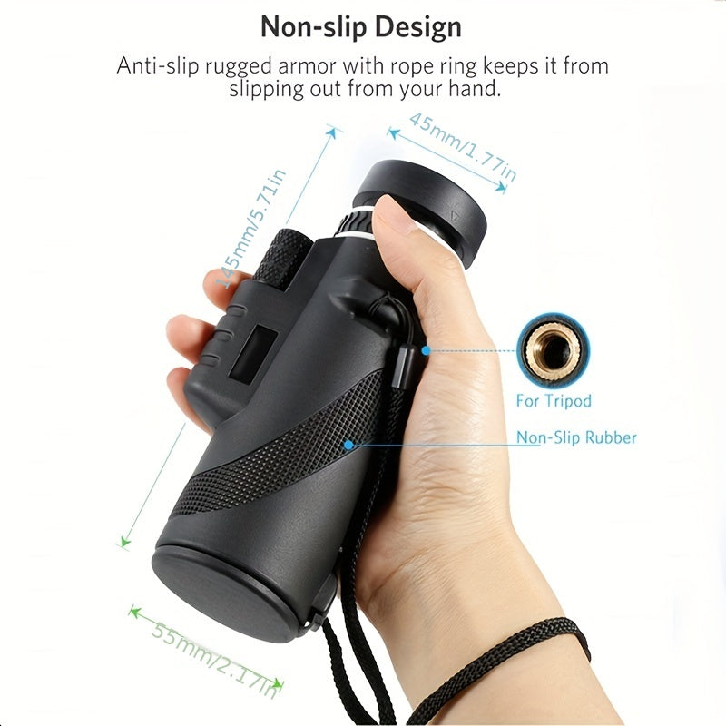40x60 Monocular Outdoor Camping Telescope HD Zoom Hiking Telescope