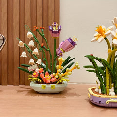 Colorful Flower Arrangement Set with Peonies & Orchids
