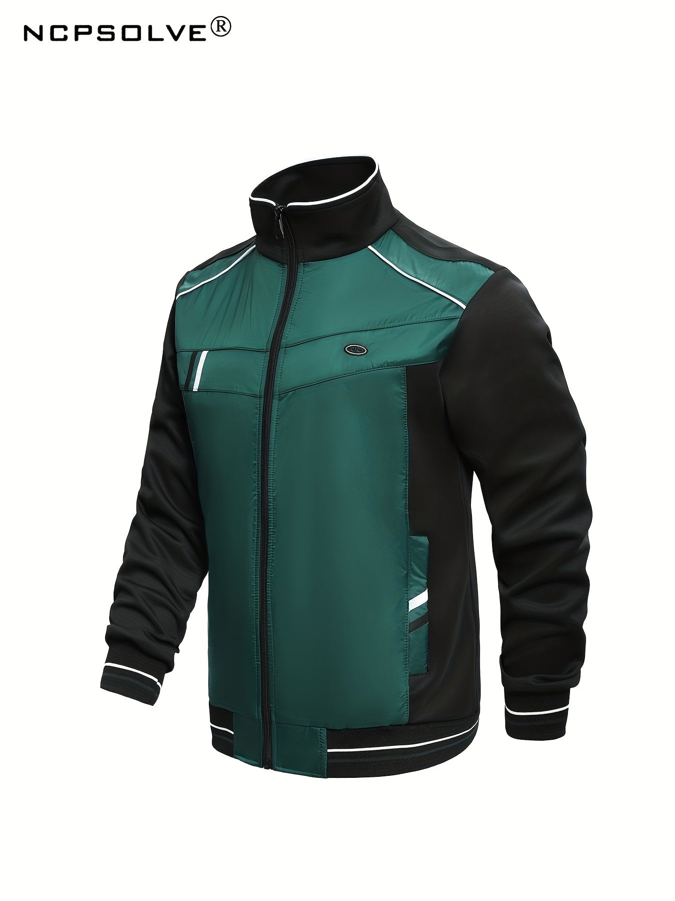 Men's Green Sports Suit Zip Up Jacket & Comfy Pants