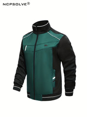 Men's Green Sports Suit Zip Up Jacket & Comfy Pants