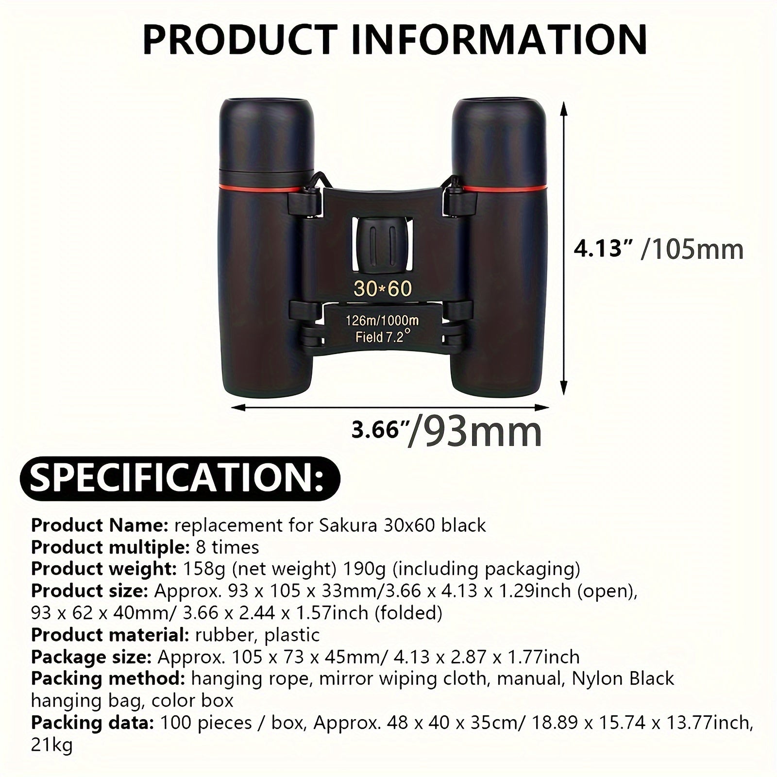 Compact Binoculars for Travel & Camping