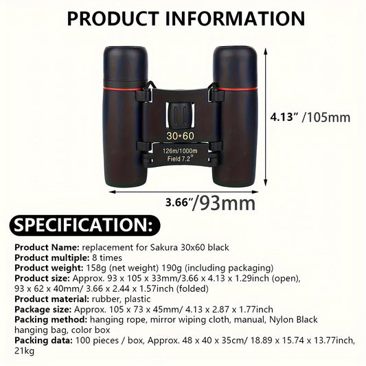 Compact Binoculars for Travel & Camping