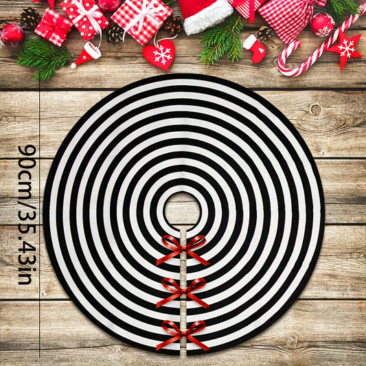Christmas Tree Skirt Annual Rings Tree Mat Xmas Party Decorations