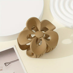 Matte Floral Hollow Hair Clip Hair Claw Clip Minimalist Hair Claw