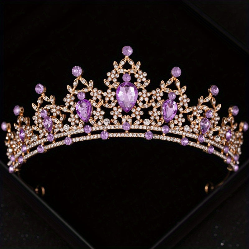 Rhinestone Crystal Crown Wedding Hair Accessory