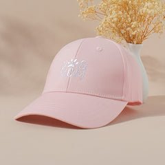 Dog Mom Embroidery Baseball Cap Solid Sun Hat Adjustable Dad Hat Women