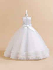 Girls Grace Tulle Stitching Formal Maxi Dress