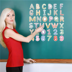 36pcs Cartoon Letter Stickers for Cups Notebooks Mobile Phones Furniture