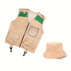 Kids Outdoor Adventure Vest Cosplay Set