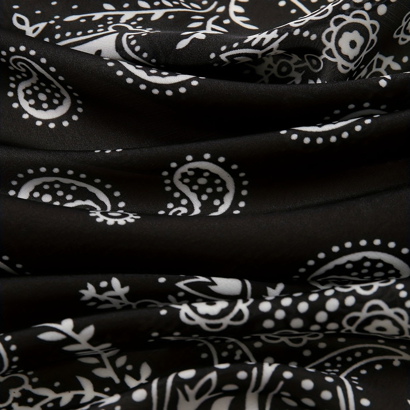 Paisley Print Bandana Classic Square Scarf Neckerchief Hair Accessories