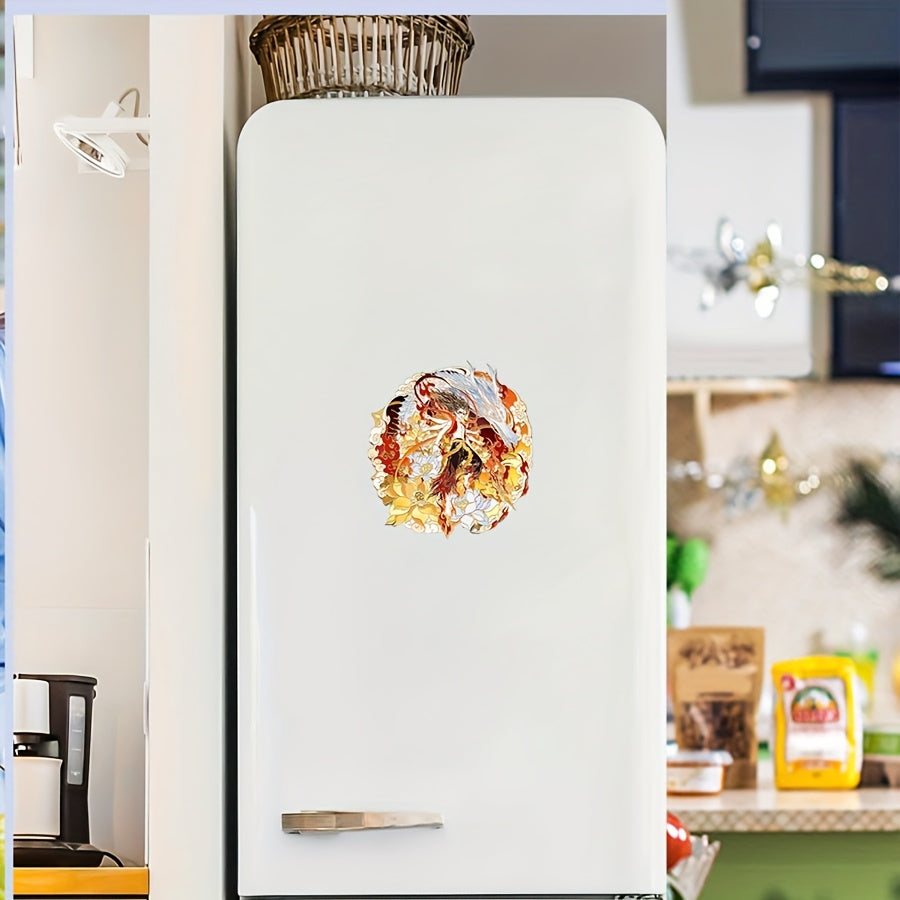 2pcs Nezha Refrigerator Stickers Acrylic Home Personal Decor