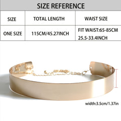Stylish Polished Metal Dress Girdle for Women