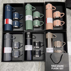 500ml Stainless Steel Insulation Water Cup Double Layered Leakproof Bottle